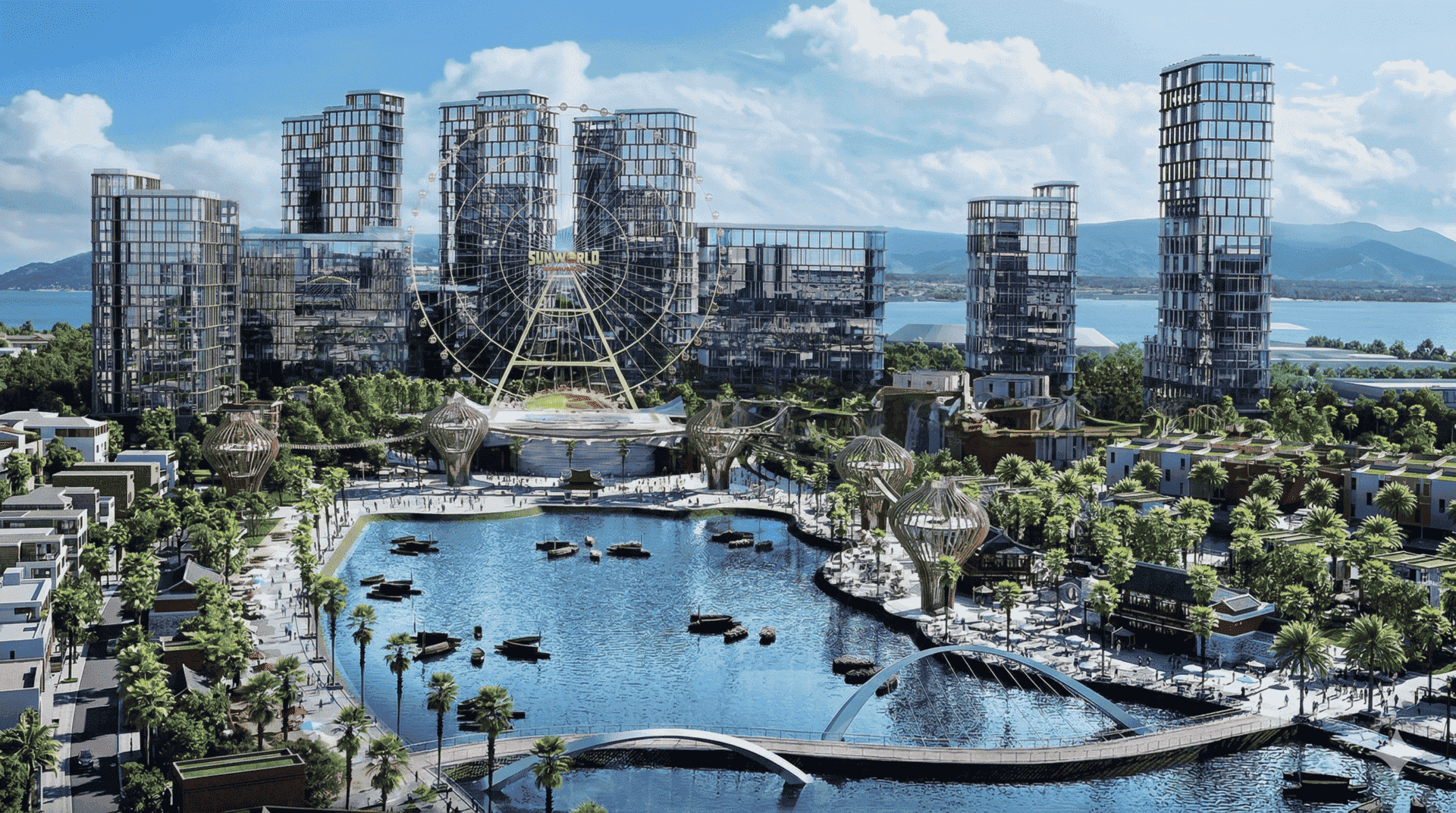 Vị trí dự án Đà Nẵng Downtown nằm bên bờ Sông Hàn mang đến tầm nhìn panorama tuyệt đẹp cho cư dân.